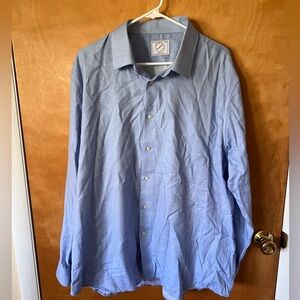 Bespoke Sky Blue Men's Dress Shirt